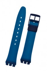 Swatch Strap Classic Blue 'Time in Blue' 17mm AGN716