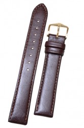 Hirsch 'Osiris' L Brown Leather Strap, 19mm