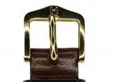 Hirsch 'Umbria ' M Brown Leather Strap, 14mm