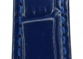 Hirsch 'LouisianaLook' Blue Leather Strap, 22mm