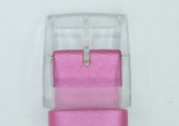 Hirsch Sarah, Watch Strap for Swatch Slim in Pink, 16mm, Plastic Buckle 