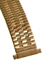 Gold plated expanding watch bracelet 14-16mm