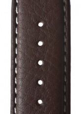 Padded Texas II Style Brown Leather Watch Strap 24mm