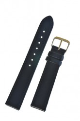 Riga Black Leather Watch Strap 14mm