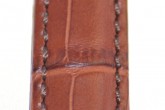 Hirsch 'Grand Duke' High Tech 24mm  Mid Brown Leather Strap 