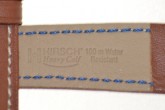 Hirsch 'Heavy Calf' 20mm  Golden Brown Leather Strap 