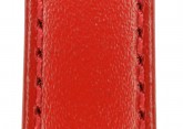 Hirsch 'Umbria ' M Red Leather Strap, 16mm