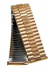 Gold plated expanding watch bracelet 20-22mm (style2)