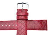 Hirsch 'Pythea Strawberry'  14mm  Strawberry Leather Strap 