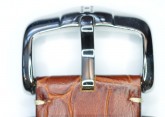 Hirsch 'Knight' 26mm Golden brown leather strap