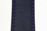 Hirsch 'Osiris' Navy blue, leather watch strap 18mm