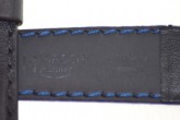 Hirsch 'Runner' 22mm Black Leather Strap 