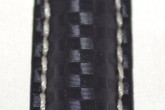 Hirsch 'Carbon' High Tech 18mm Black Leather Strap 