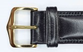 Hirsch 'Ascot' 17mm Black Leather Strap 
