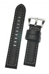 Panerai Style - Black Leather Watch Strap 20mm