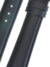 Padded Buffalo Black Leather Watch Strap 10mm