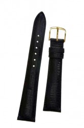 Genuine black Lizard Skin Watch Strap 18mm