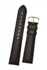 Hirsch 'Rainbow' L Brown Leather Strap, 17mm