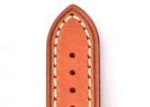 Hirsch 'Liberty' 18mm Golden Brown Leather Strap