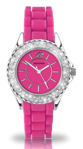 Ladies Sekonda Quartz 'Blossom' Pink Rubber Strap 4307