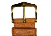 Hirsch 'Massai Ostritch'  M Golden Brown Leather Strap, 16mm