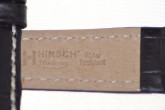 Hirsch 'Modena' Black Leather Strap, 18mm