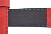 Hirsch 'Runner' 20mm Red Leather Strap 