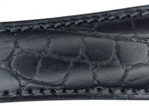 Hirsch 'Aristocrat' 16mm Black Leather Strap 