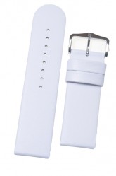 Hirsch 'Scandic' White Leather Watch Strap 20mm