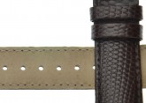 Hirsch 'Rainbow' L Brown Leather Strap, 17mm