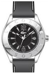 Ladies Lacoste Black Rubber Strap Watch 2000496