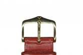 Hirsch 'Umbria ' M Red Leather Strap, 20mm