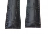 Hirsch 'London' M Black Leather Strap, 18mm