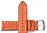Hirsch 'Liberty' 18mm Golden Brown Leather Strap