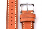 Hirsch 'Liberty' 18mm Golden Brown Leather Strap