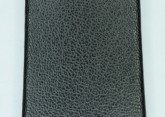 Hirsch 'Diamond calf'' Black Leather Strap,L, 24mm
