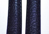 Padded Buffalo Black Long Leather Watch Strap 12mm