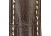 Hirsch 'Viscount' Brown Leather Strap, 18mm