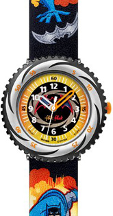 Boys Flik Flak Batman Bold & Brave Strap Watch FFL004