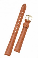 Hirsch 'Camel Grain' Tan Leather Strap, 16mm 01009110-1-16