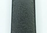 Hirsch 'Diamond calf'' Black Leather Strap, L,16mm