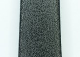 Hirsch 'Diamond calf'' Black Leather Strap, L,16mm