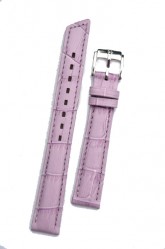 Hirsch 'Princess' Purple Leather Strap, 14mm