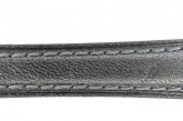 Hirsch 'Camelgrain' XL 18mm Black Leather Strap 