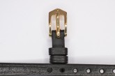 Hirsch 'Camelgrain' 14mm Black Leather Strap 