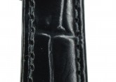 Hirsch 'LouisianaLook' M Black Leather Strap, 16mm