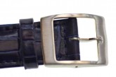 Swatch Navy Blue Leather Irony Watch Strap 'Navy'