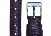 Padded Buffalo Brown Leather Watch Strap 12mm