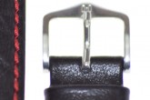 Hirsch 'Jumper' Black Leather Strap, 20mm