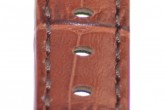 Hirsch 'Grand Duke' High Tech 24mm  Mid Brown Leather Strap 